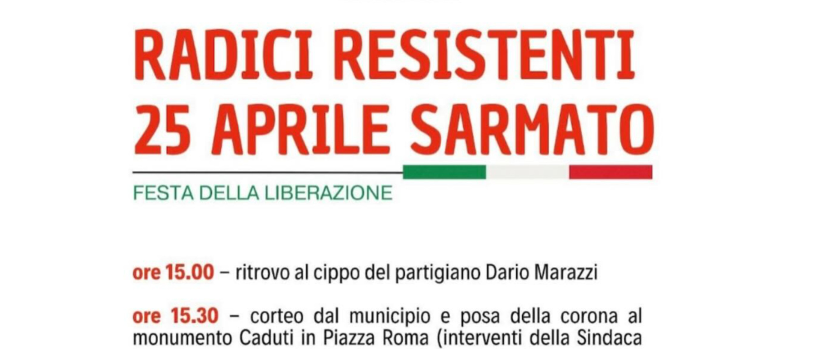 Radici Resistenti - 25 Aprile a Sarmato