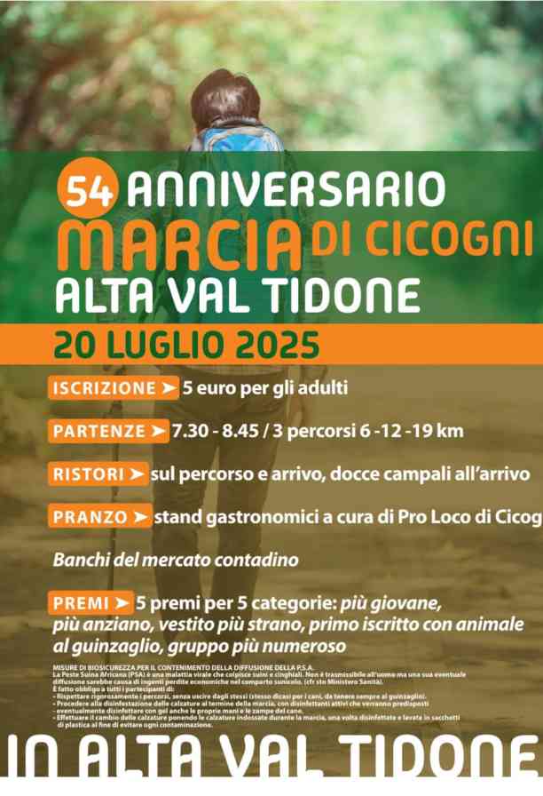 54ª Marcia di Cicogni Alta Val Tidone