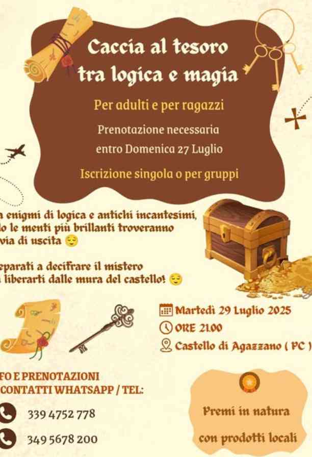 Caccia al tesoro tra logica e magia al Castello di Agazzano