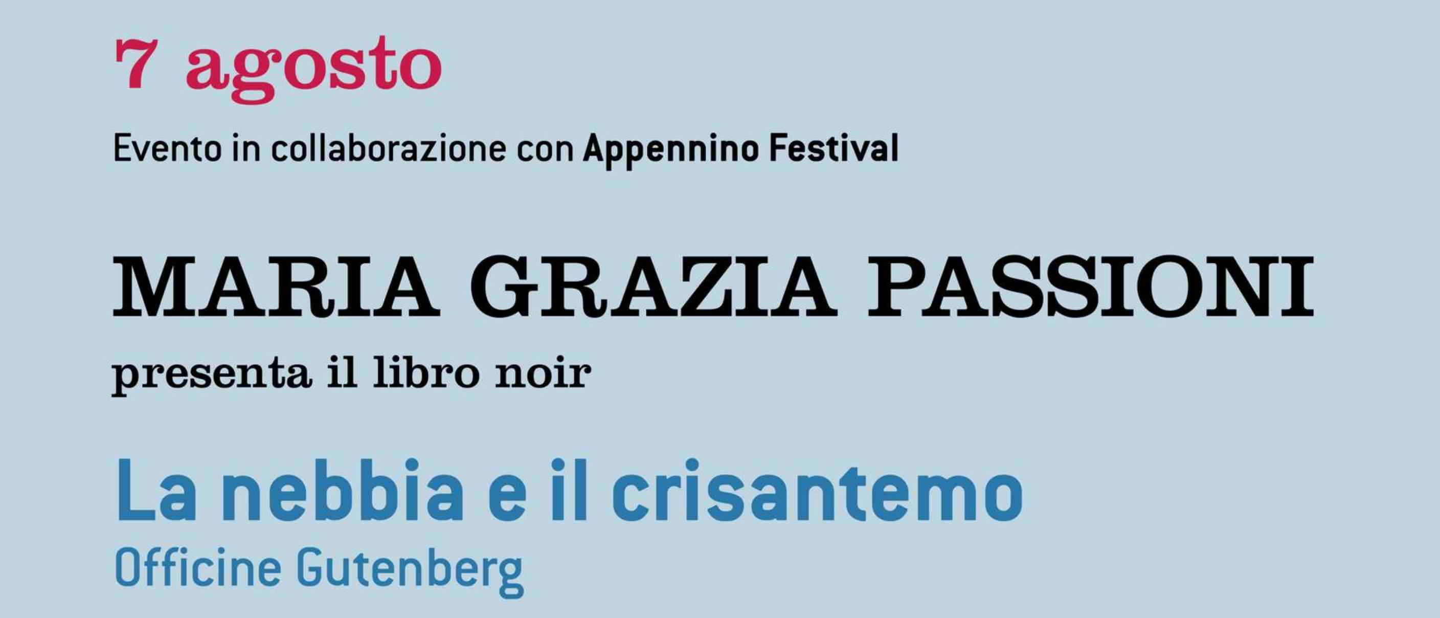 Letteratura e teatro: Maria Grazia Passioni e Radio Maigret