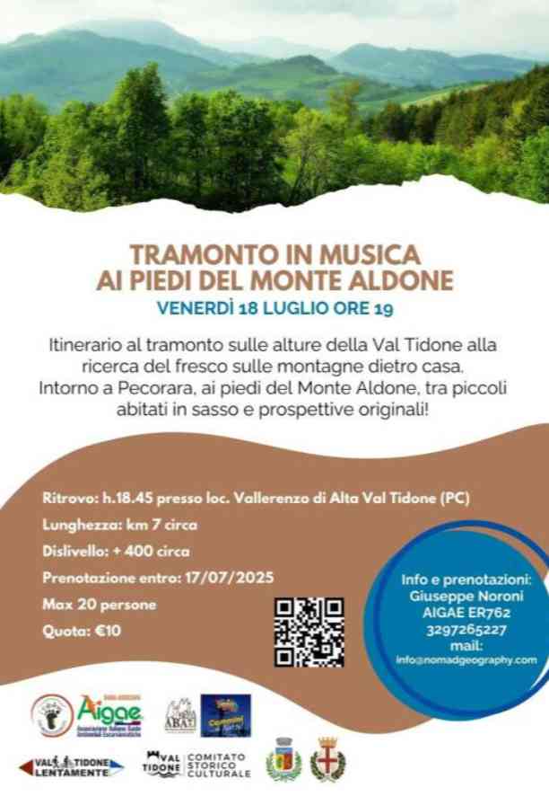 Tramonto in musica ai piedi del Monte Aldone