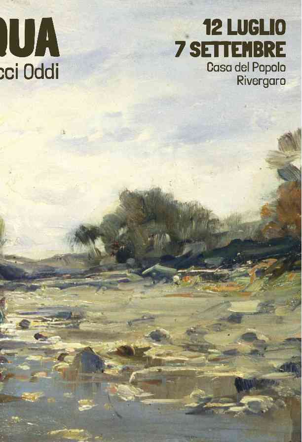 Mostra “Le vie dell’acqua”