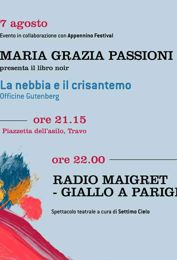 Letteratura e teatro: Maria Grazia Passioni e Radio Maigret