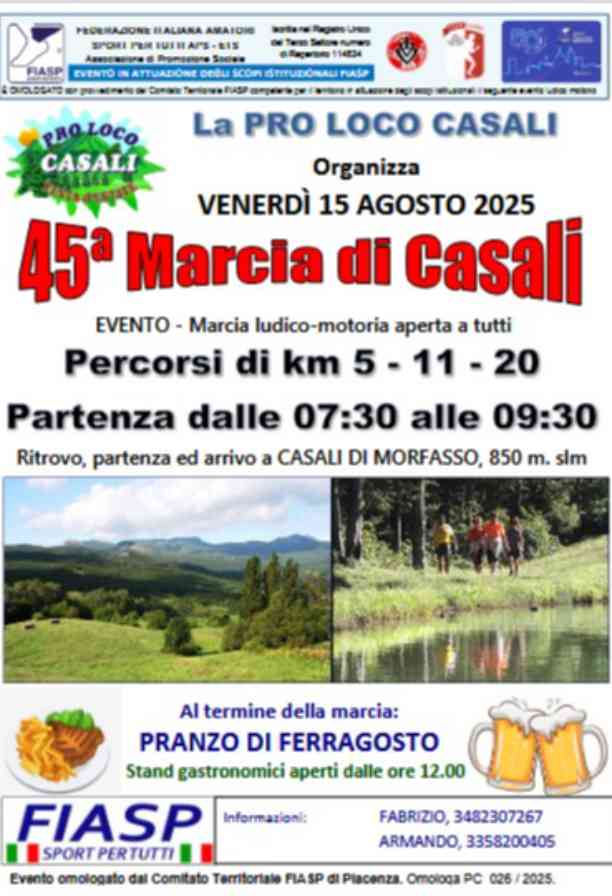 45ª Marcia di Casali