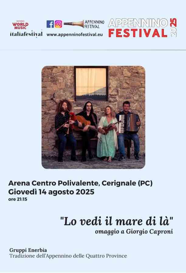 Lo vedi il mare di là - Omaggio a Giorgio Caproni