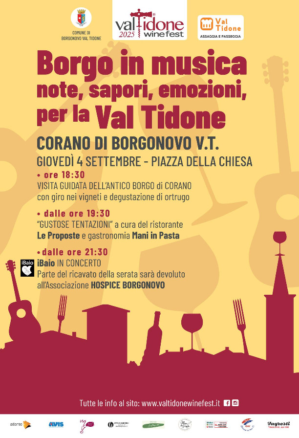 Borgo in Musica – Note, Sapori ed Emozioni nella Val Tidone