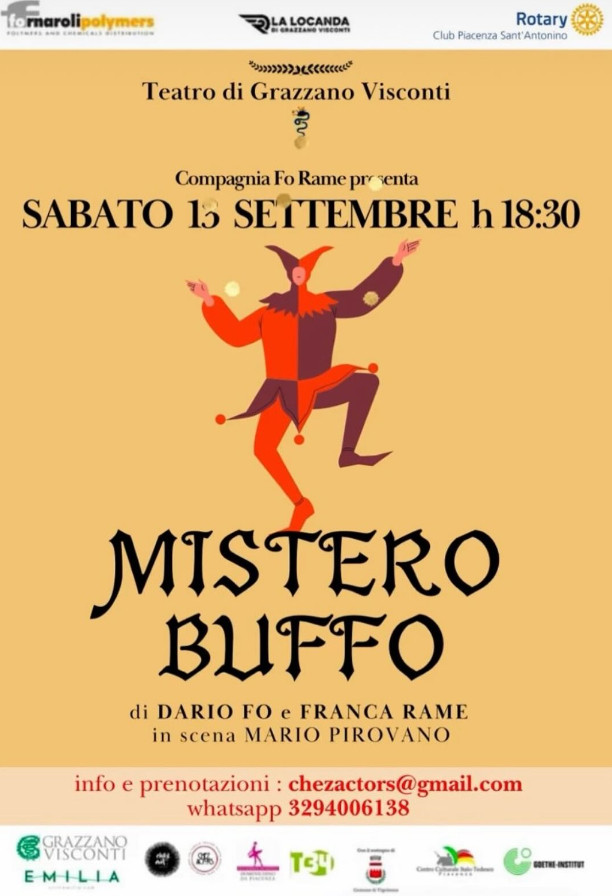 Mario Pirovano in "Mistero Buffo"