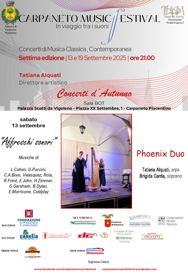 Carpaneto Music Festival  settima edizione - Affreschi sonori