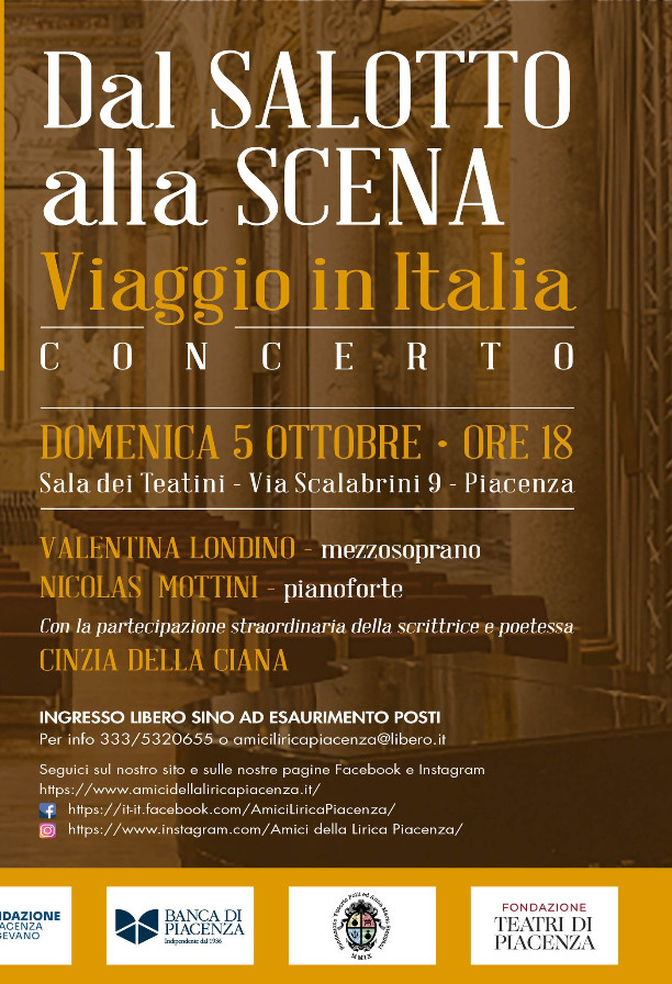 Dal salotto alla scena – Viaggio in Italia