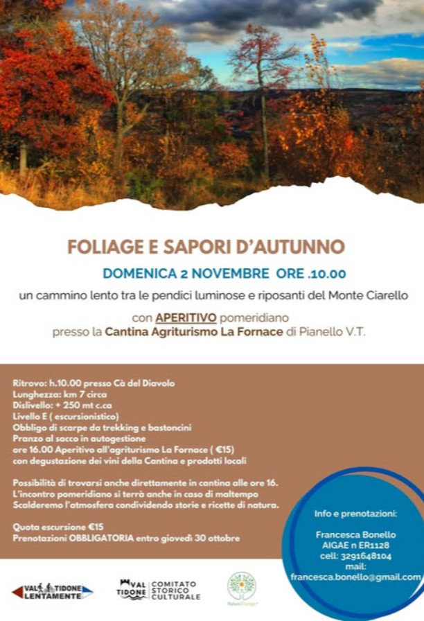 Foliage e sapori d'autunno