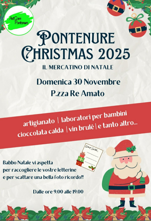 Pontenure Christmas 2025 - Il Mercatino di Natale