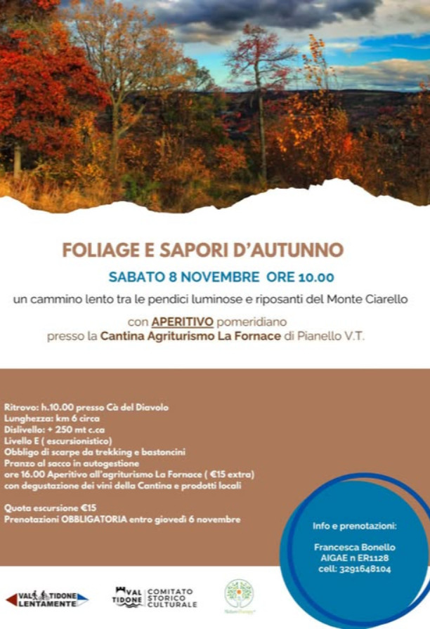 Foliage e sapori d'autunno