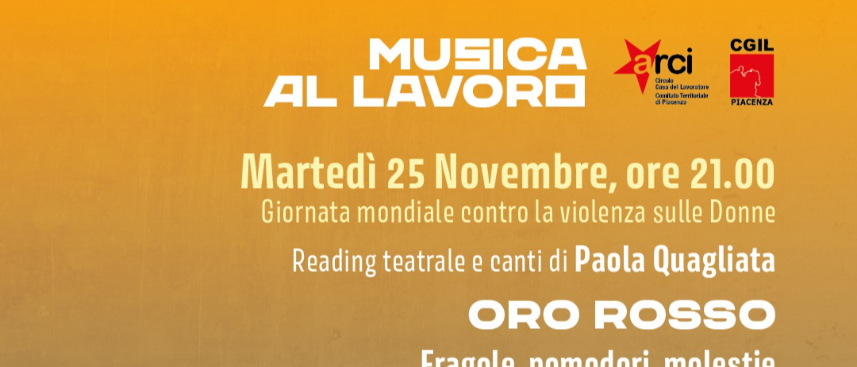 Musica al Lavoro – Voci e immagini contro la violenza e lo sfruttamento femminile