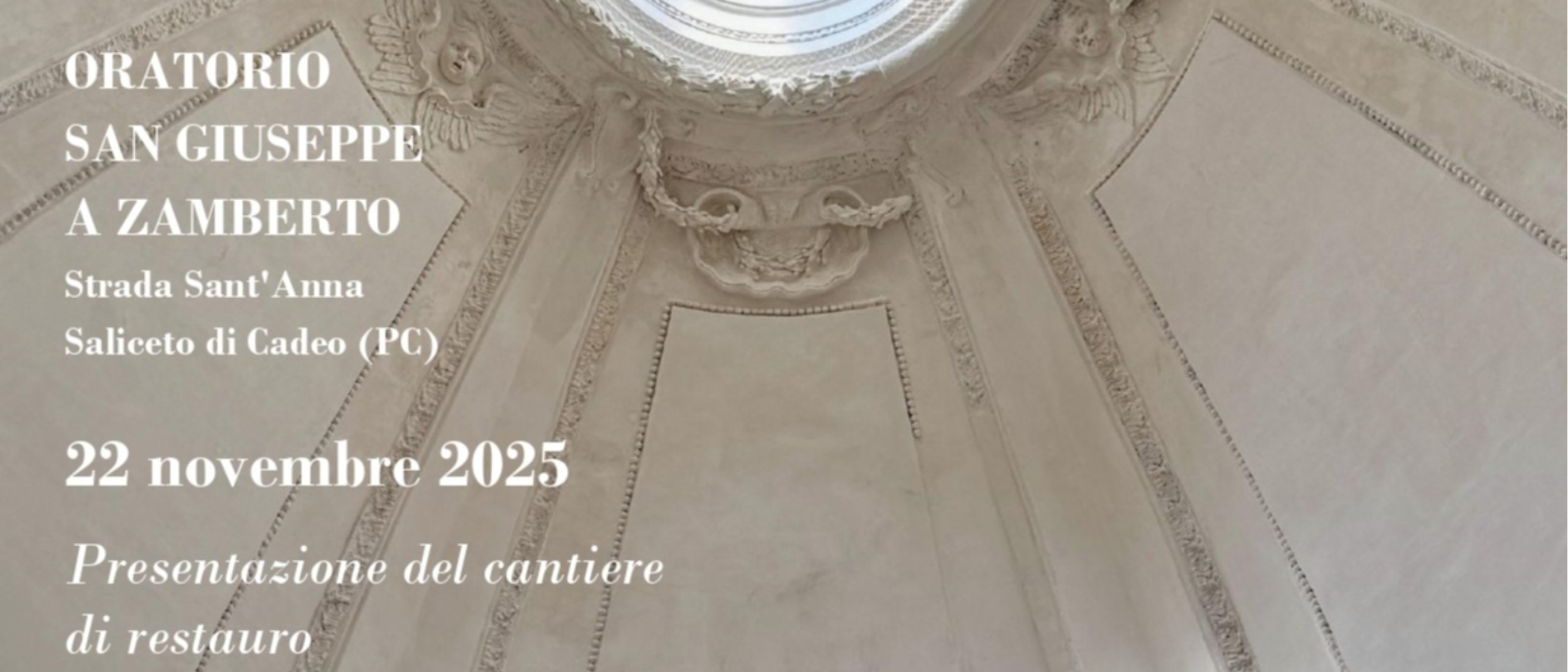 L’Oratorio San Giuseppe torna al suo antico splendore