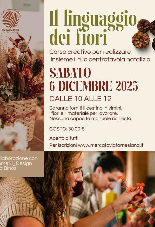 Il linguaggio dei fiori – Corso creativo per realizzare il tuo centrotavola