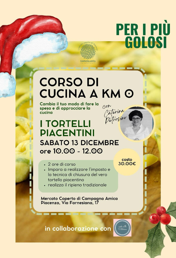 Corso di cucina a Km 0 al Mercato Coperto di Campagna Amica