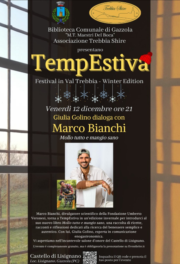 TempEstiva Winter Edition: incontro con Marco Bianchi