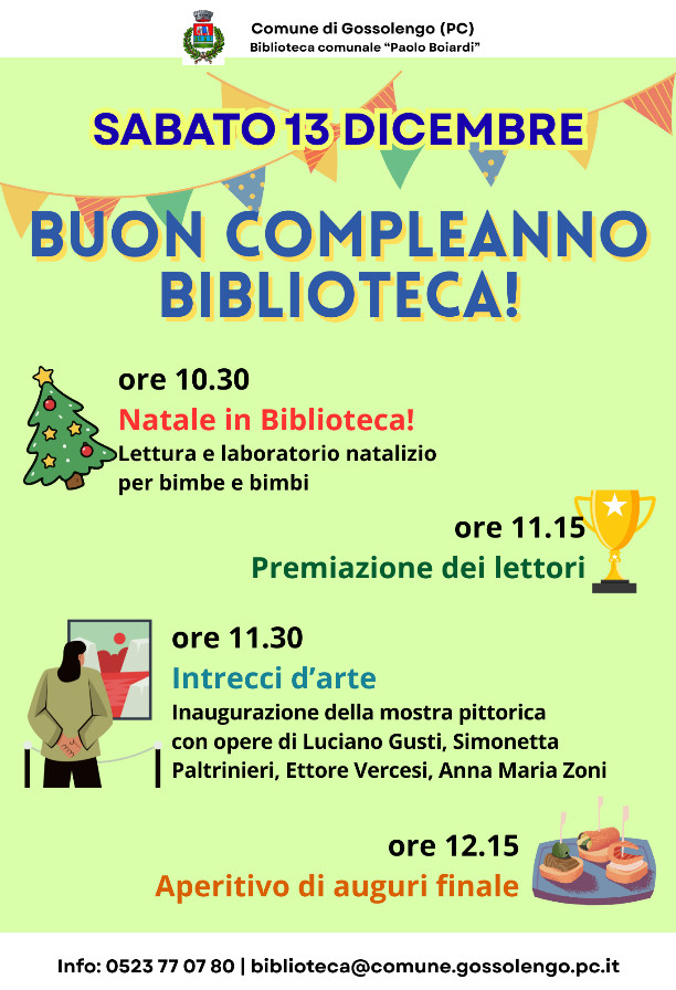 Buon compleanno Biblioteca!