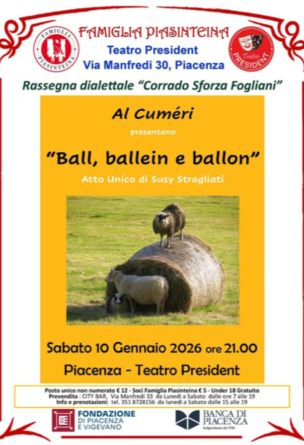 Commedia dialettale "Ball, ballein e ballon"
