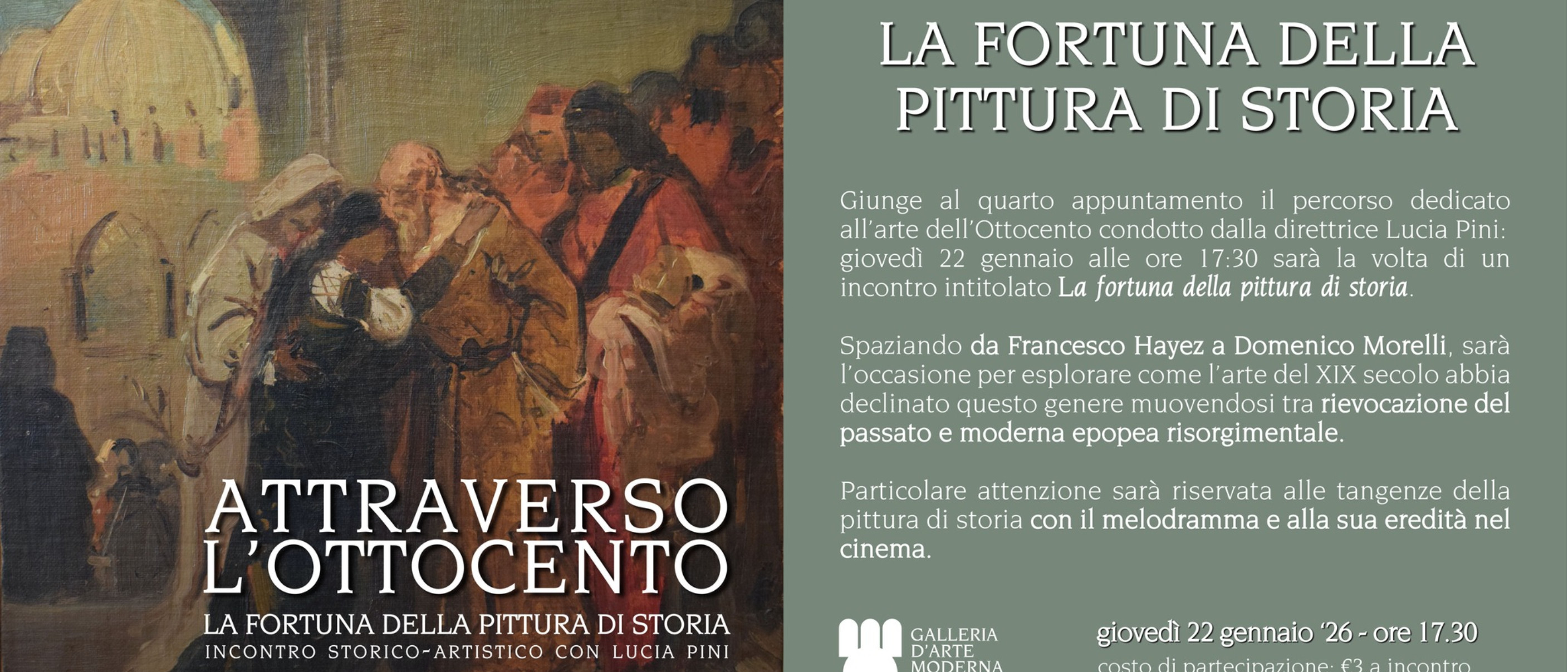 Attraverso l'Ottocento - La fortuna della pittura di storia
