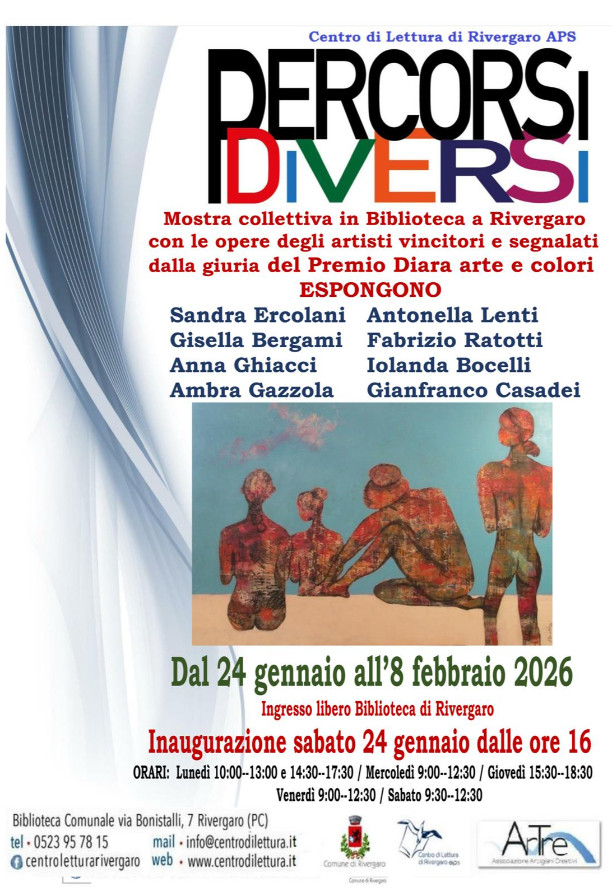 Percorsi Diversi: mostra collettiva degli artisti vincitori del Premio Diara