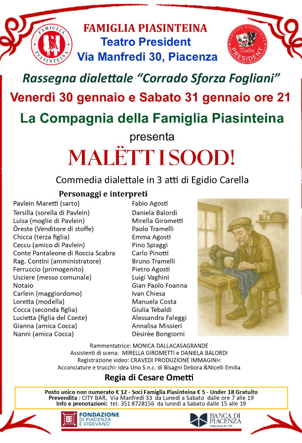 Commedia dialettale "Malëtt i sood!"