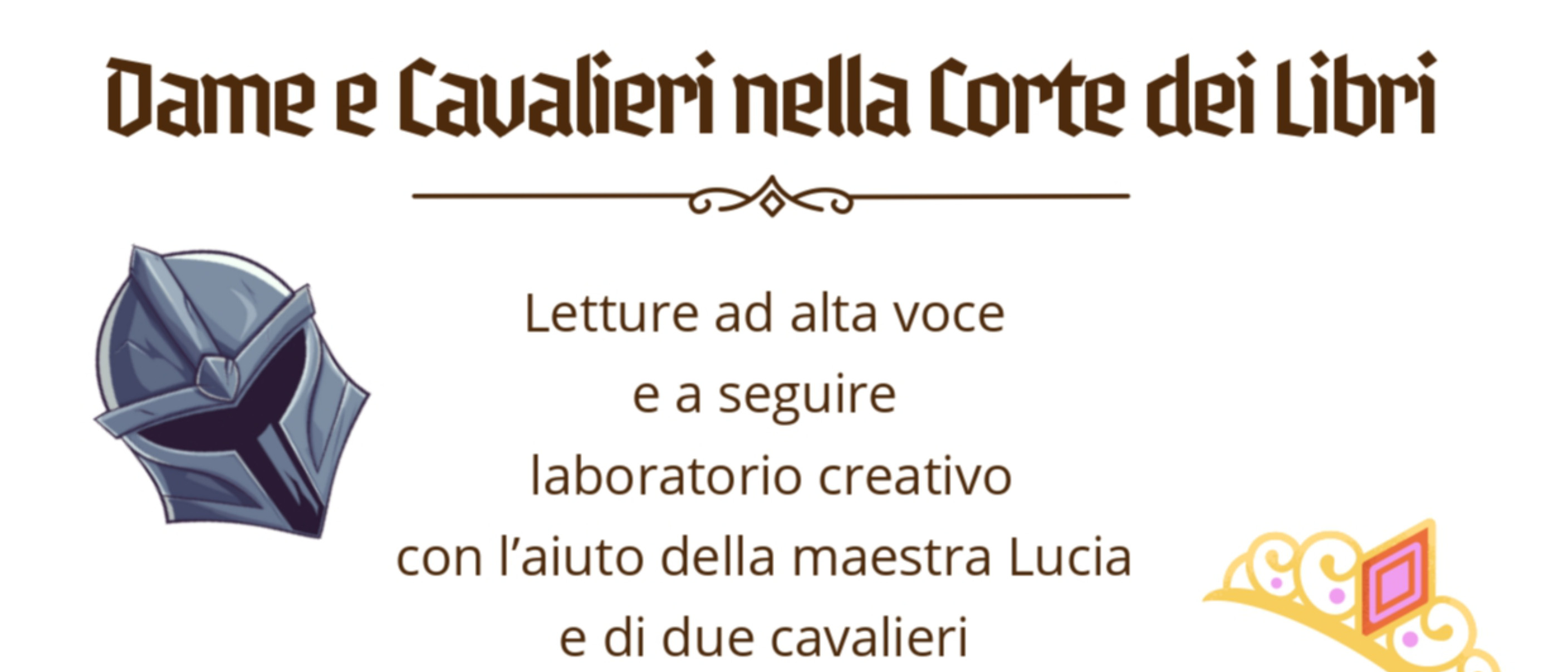 Dame e Cavalieri nella corte dei libri