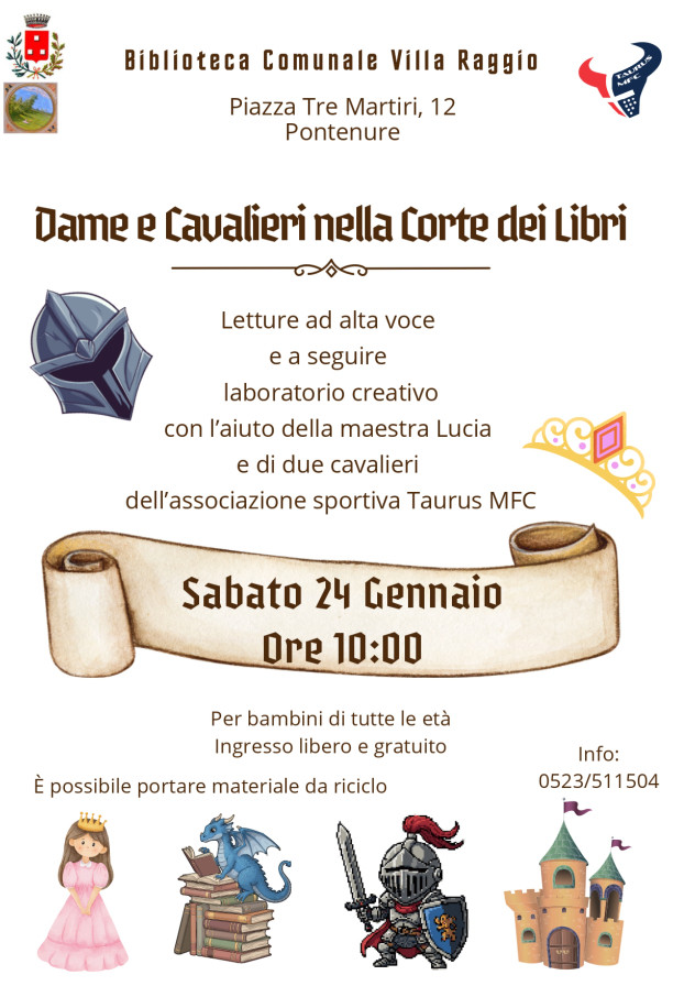 Dame e Cavalieri nella corte dei libri