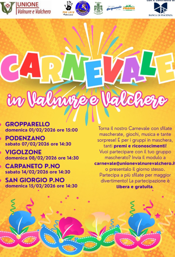 Carnevale in Val Nure e Val Chero - Carpaneto