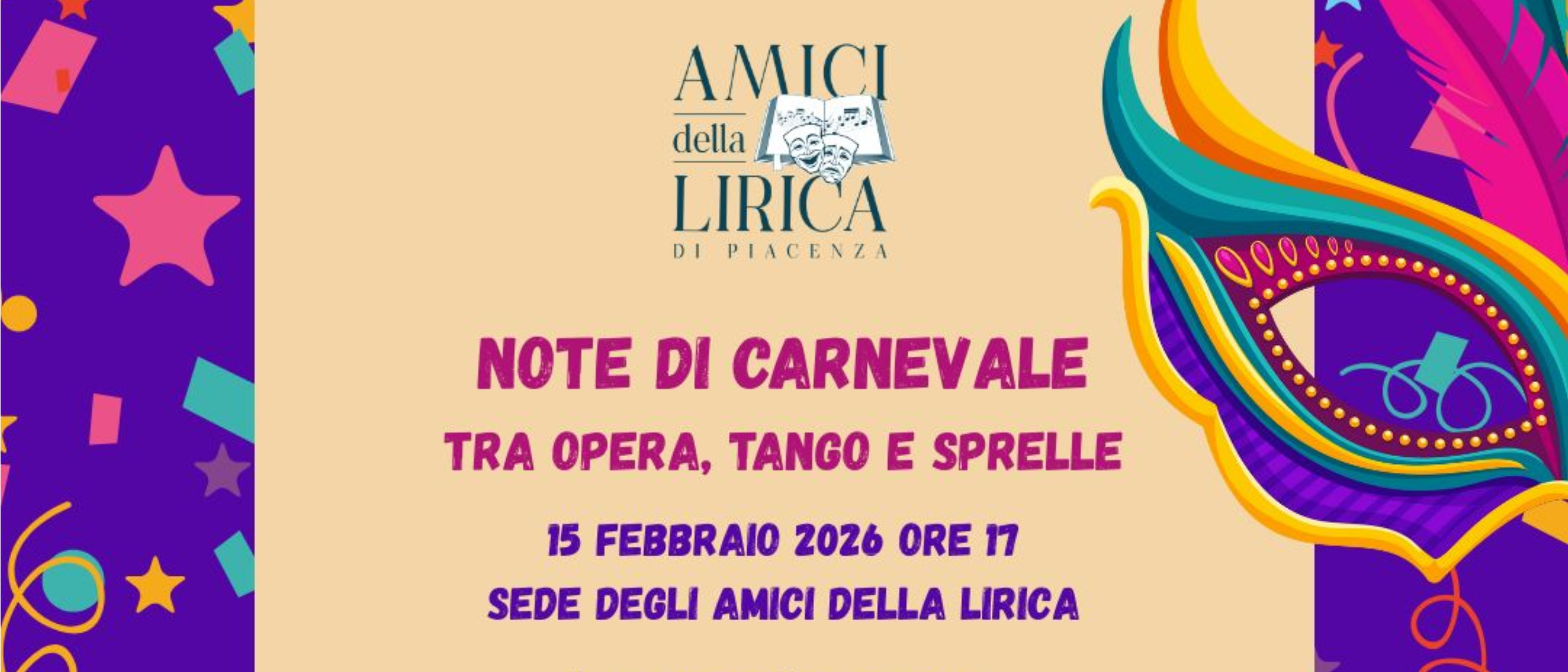 Note di Carnevale. Tra opera, tango e sprelle