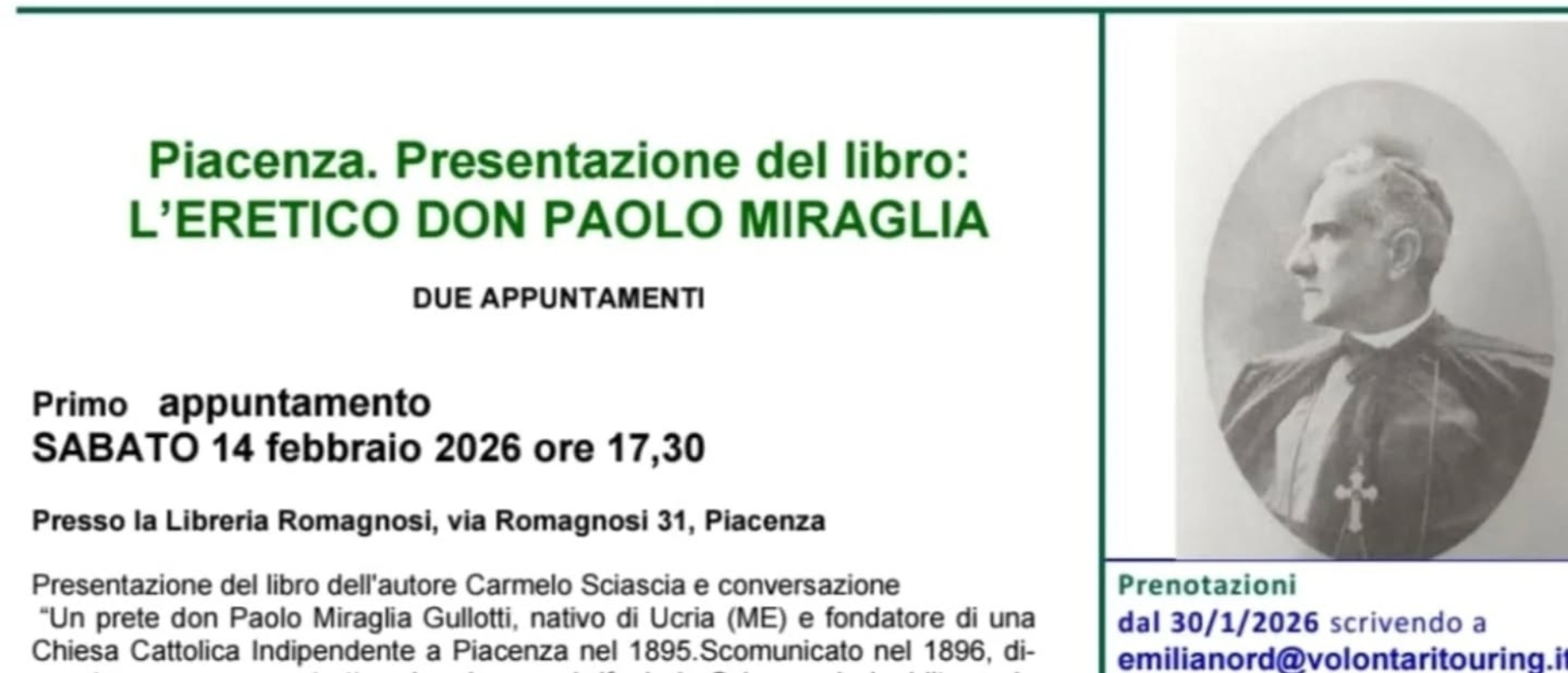 "L'eretico don Paolo Miraglia”