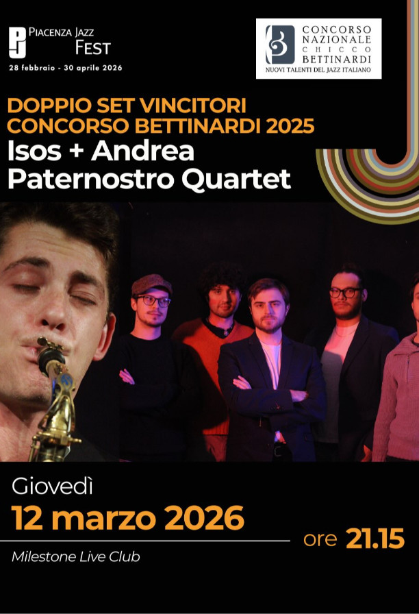 Piacenza Jazz Fest – I vincitori del Concorso “Chicco Bettinardi” 2025