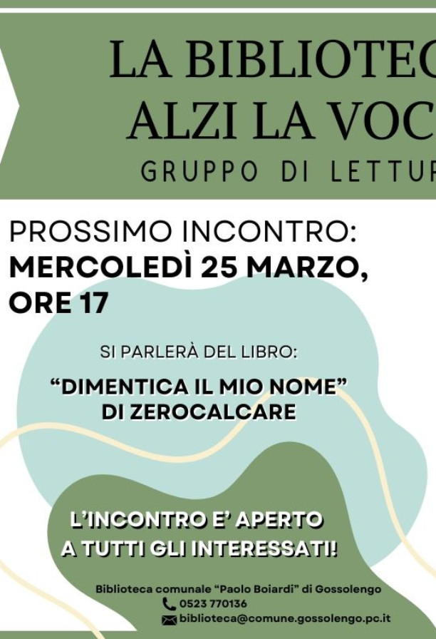 Gruppo di lettura: "Dimentica il mio nome" di Zerocalcare