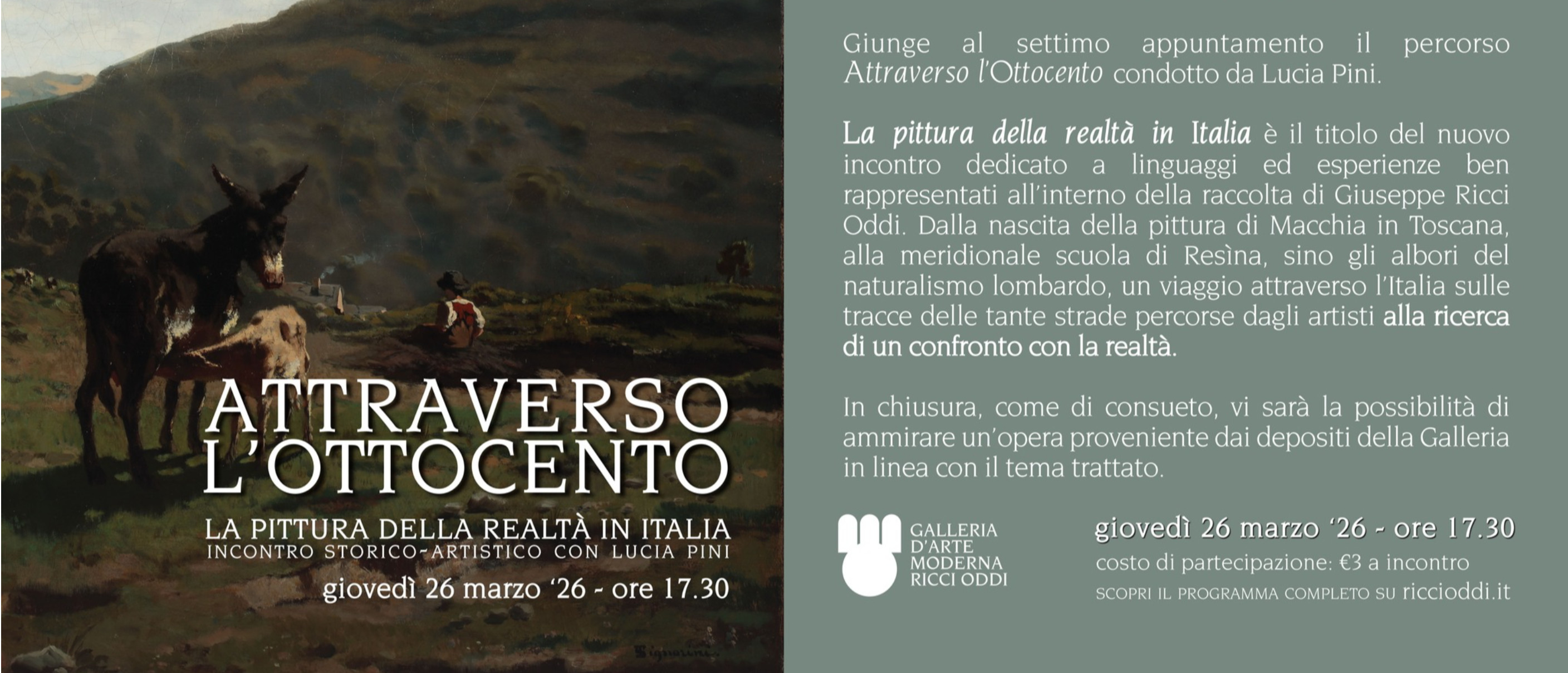 Attraverso l'Ottocento - La pittura della realtà in Italia