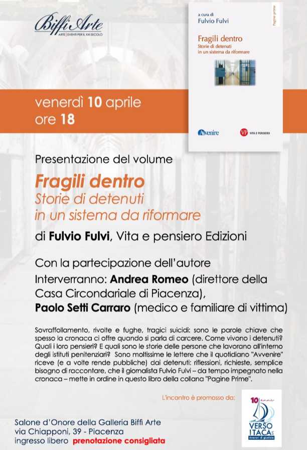 Presentazione del volume "Fragili dentro" di Fulvio Fulvi
