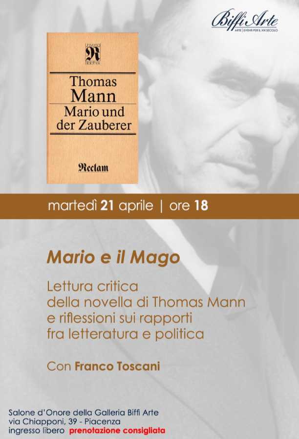 "Mario e il Mago": lettura critica con Franco Toscani