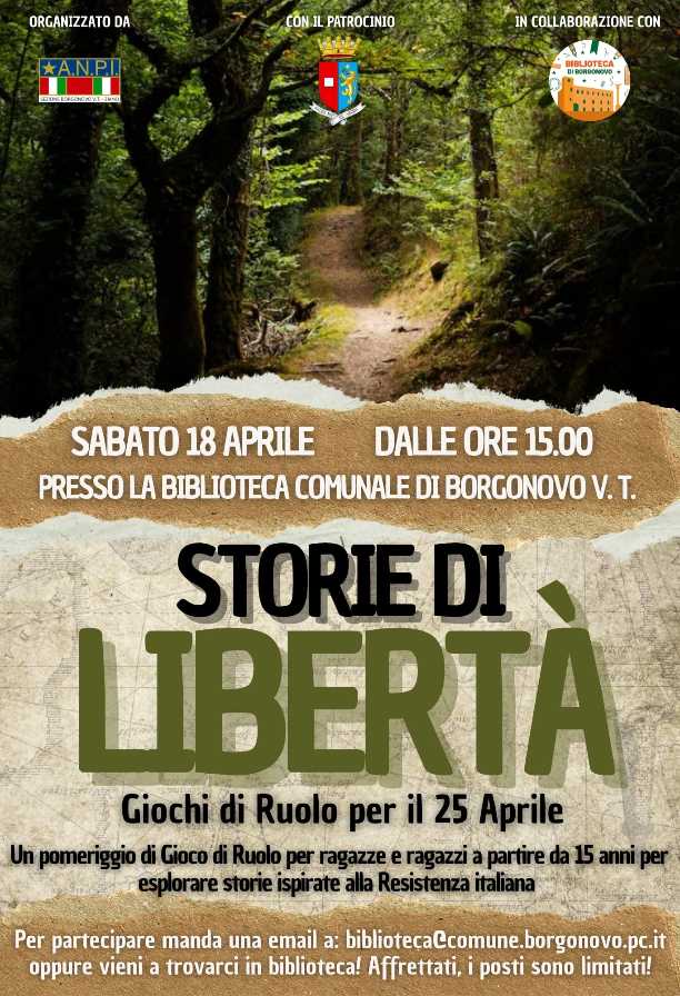 Storie di libertà: giochi di ruolo per il 25 Aprile