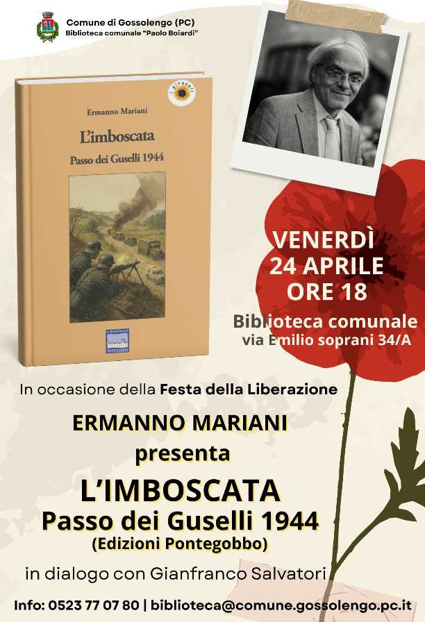 Presentazione del libro "L’imboscata. Passo dei Guselli 1944"