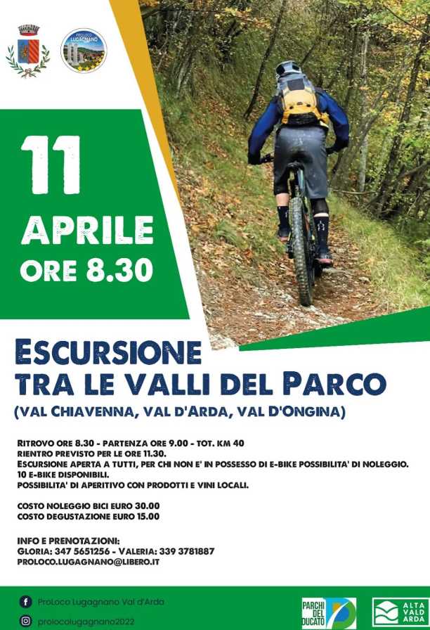 Escursione tra le valli del Parco in e-bike