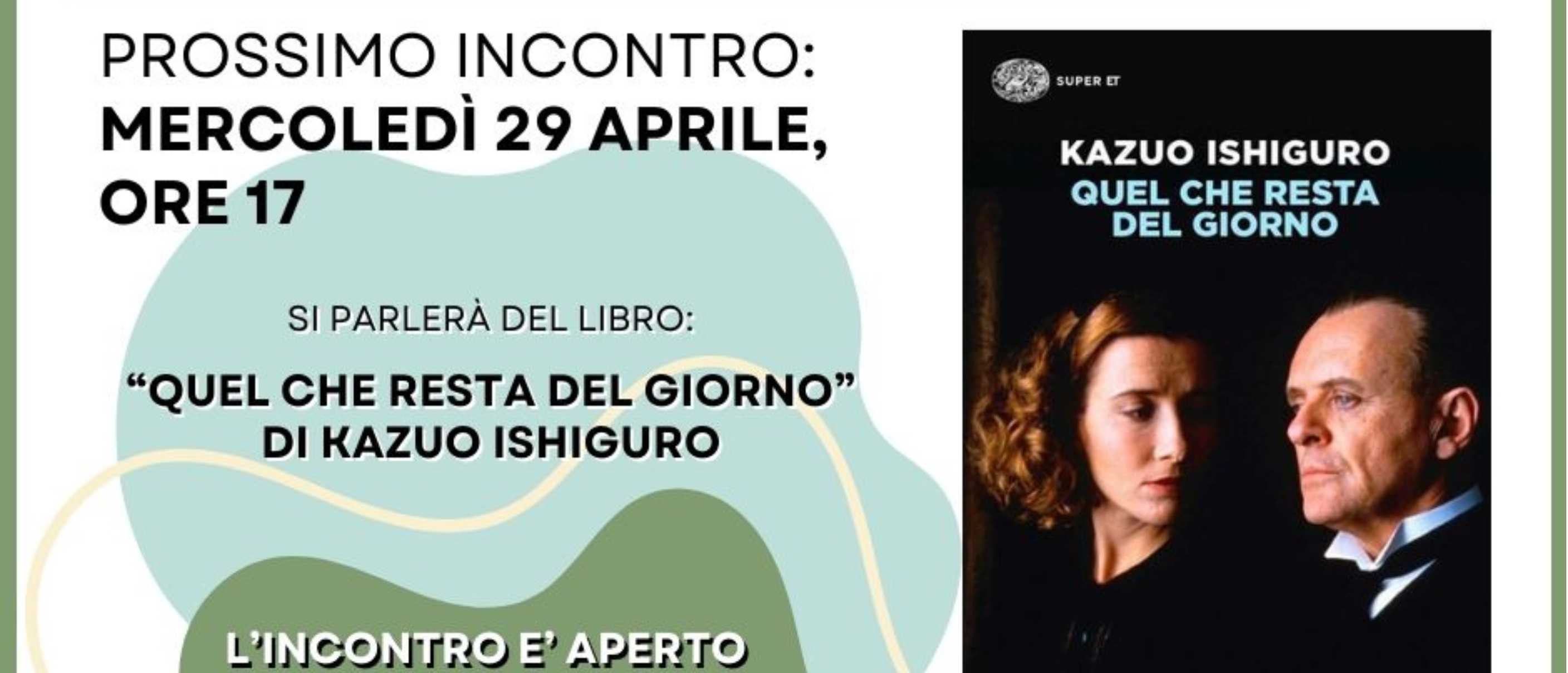 Gruppo di lettura: "Quel che resta del giorno" di Kazuo Ishiguro
