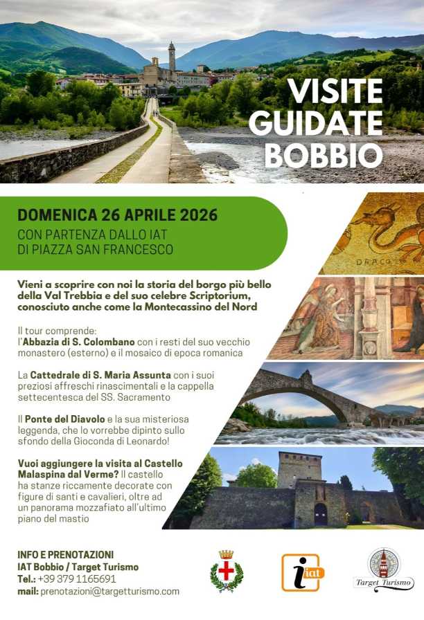 Visite guidate a Bobbio tra storia e monumenti