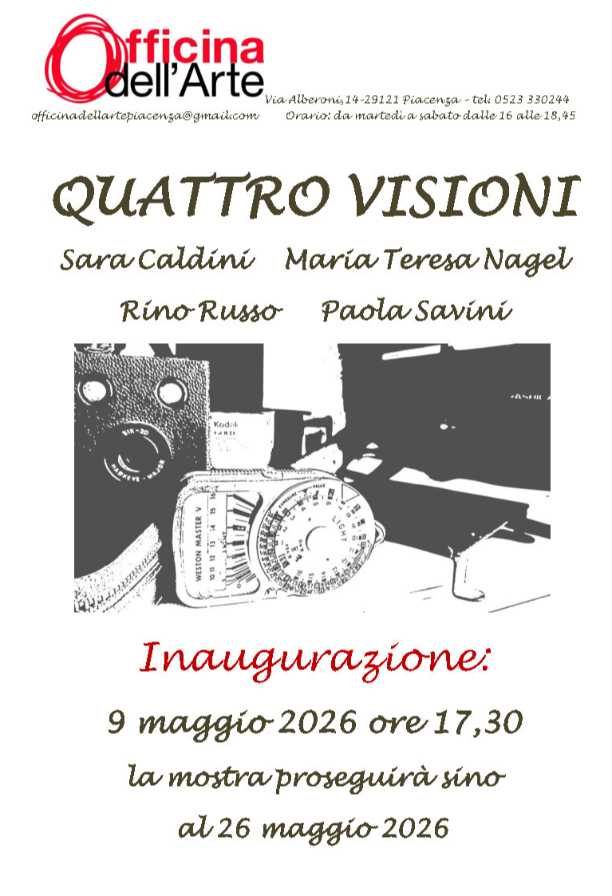 "Quattro Visioni" - mostra collettiva all’Officina dell’Arte
