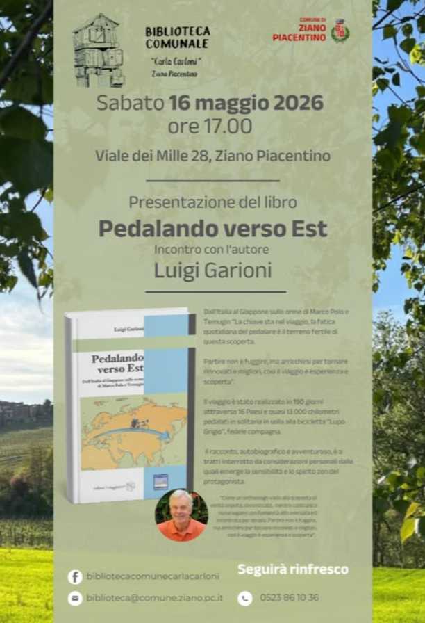 Luigi Garioni presenta "Pedalando verso Est"