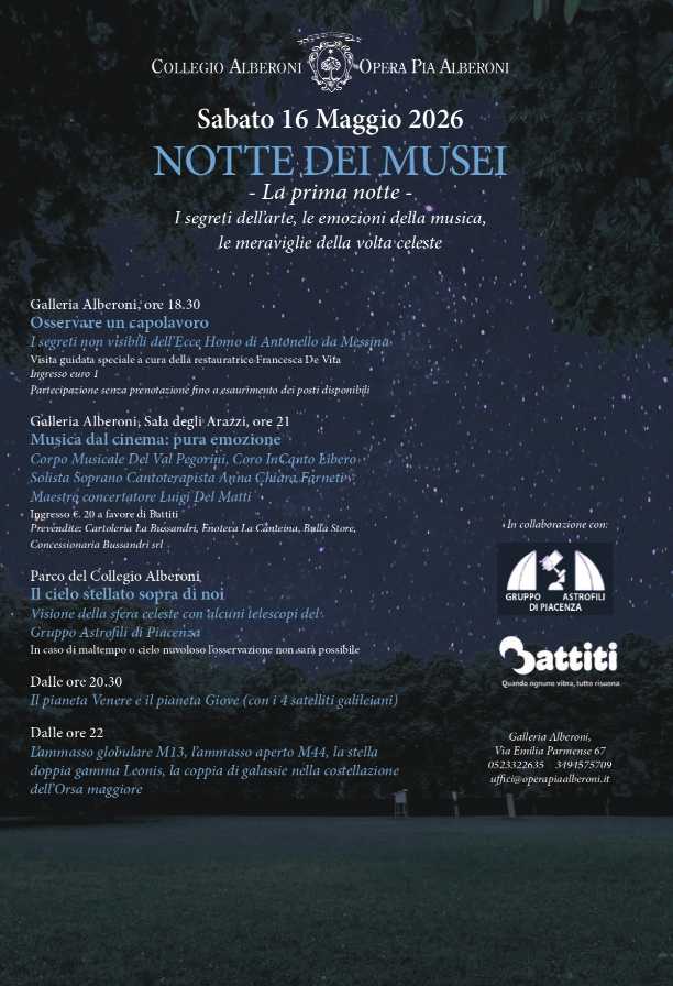 Notte dei Musei al Collegio Alberoni