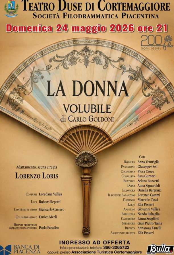 La donna volubile di Carlo Goldoni