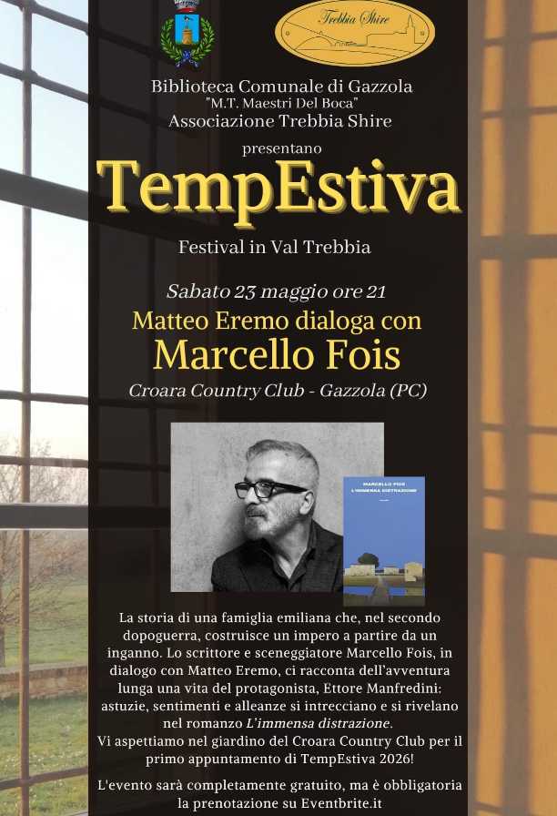 TempEstiva: Matteo Eremo dialoga con Marcello Fois