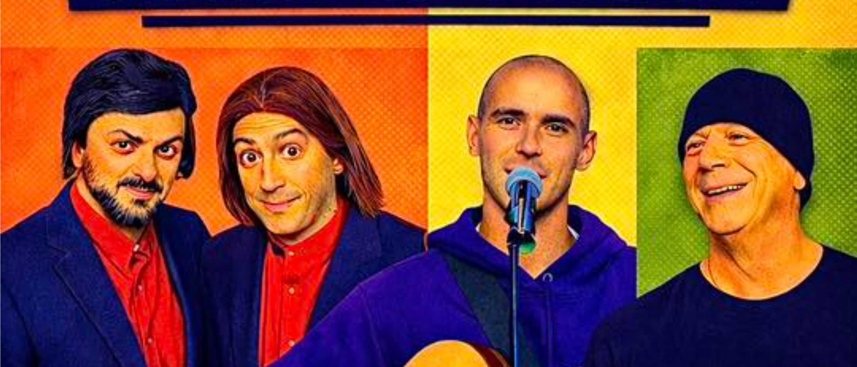Serata comedy con Pino e gli Anticorpi, Gigi Rock, Francesco Migliazza e Steve Vogogna
