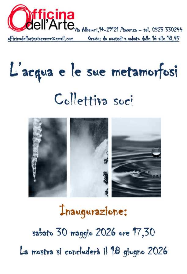 "L'acqua e le sue metamorfosi" - mostra all’Officina dell’Arte