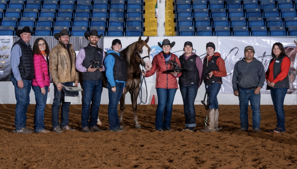 Gloria Spiaggi durante una gara di equitazione