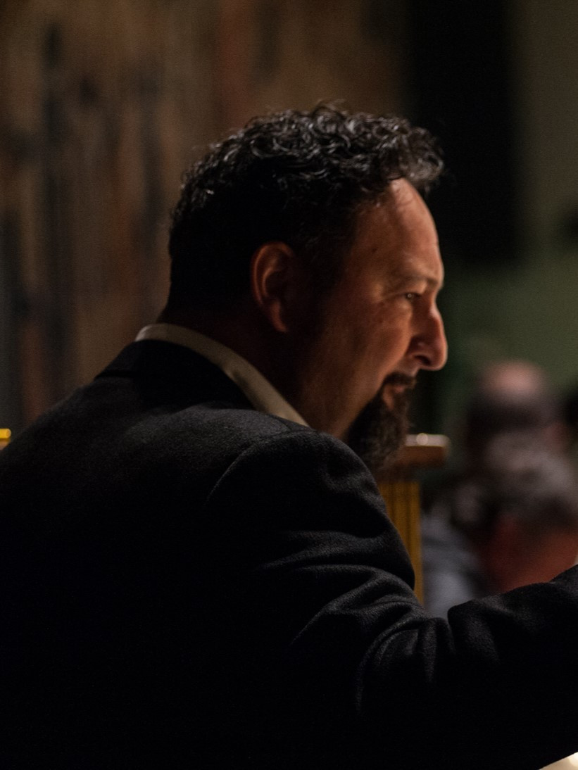 Il percussionista Giovanni Merli